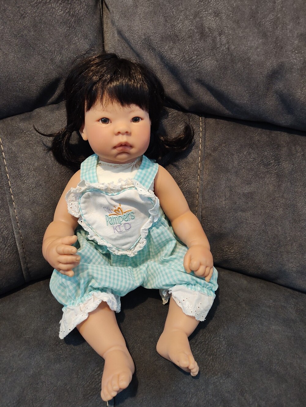 Lee Middleton "Pampers Kid-Asian" by Reva Schick 22" toddler, MIB #697